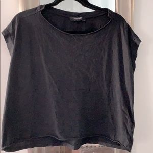 All Saints s/s cropped tee Large